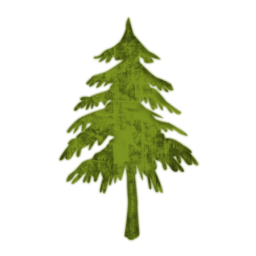 Evergreen Tree Clip Art Icon