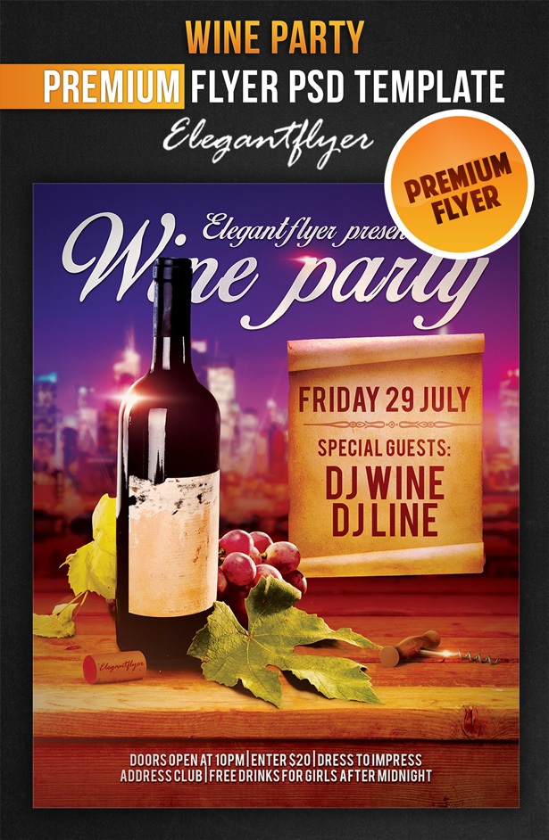 Facebook Party Cover Wine Facebook Party Cover Wine