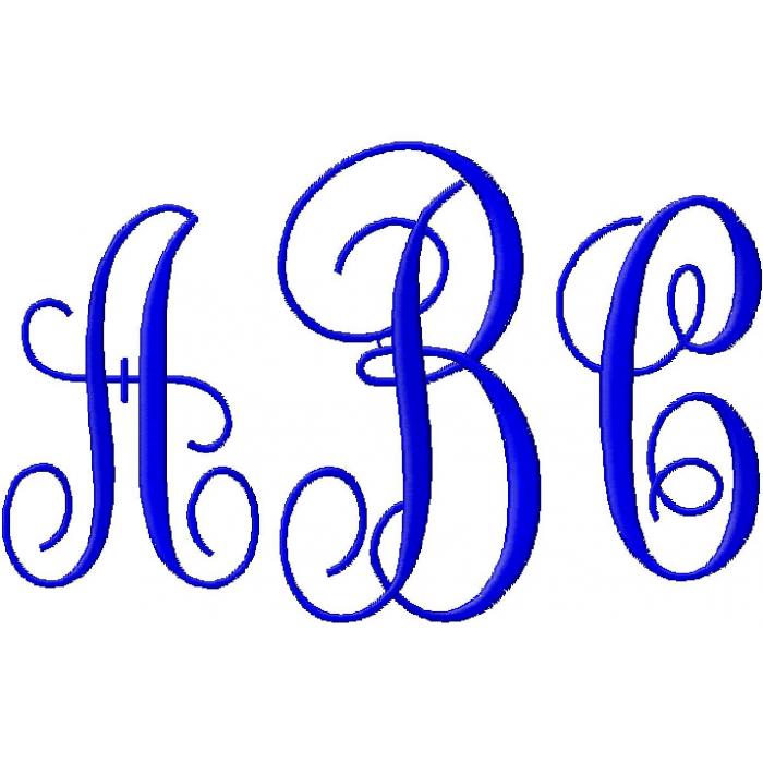 Fancy Monogram Embroidery Font