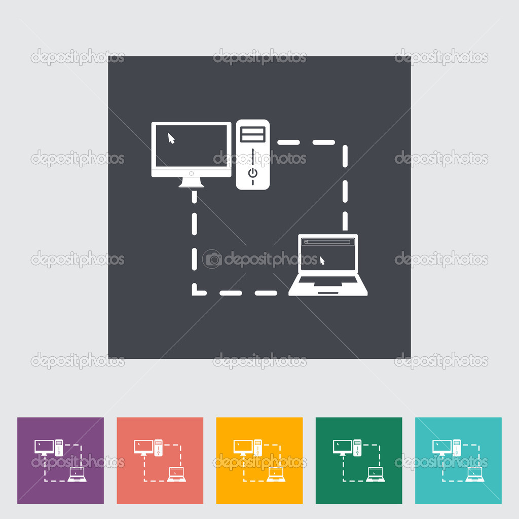 Flat Computer Icon