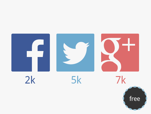 Flat Vector Icons Social Networks