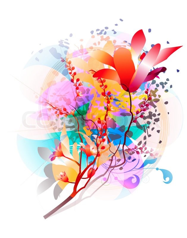 Flower Vector with Transparent Background