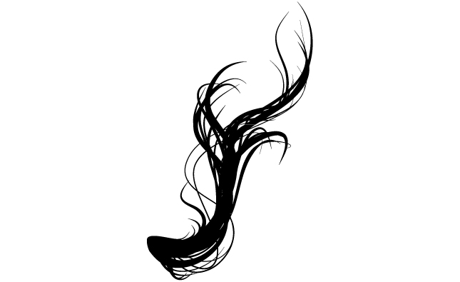 Flowing Hair Vector