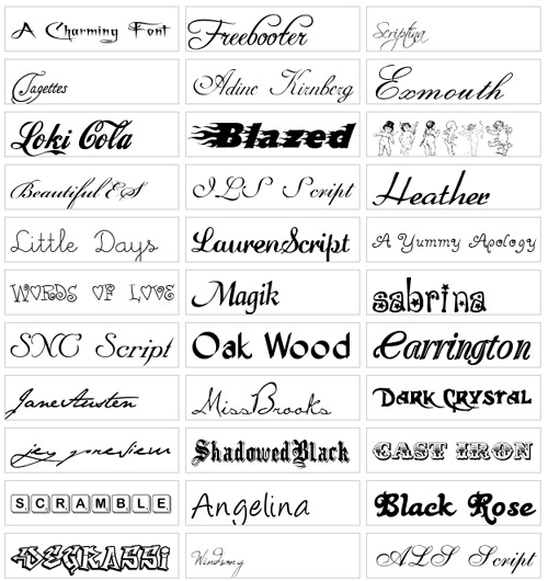 Font Styles Free Download