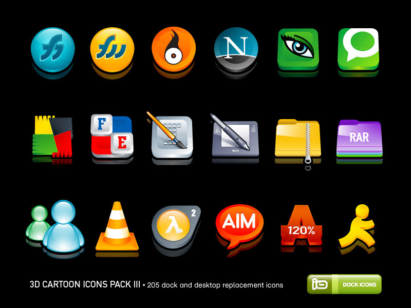 Free 3D Desktop Icons