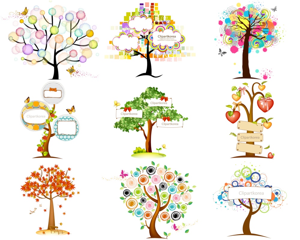 Free Abstract Vector Tree Clip Art