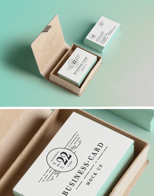 Free Business Cards Mockup PSD