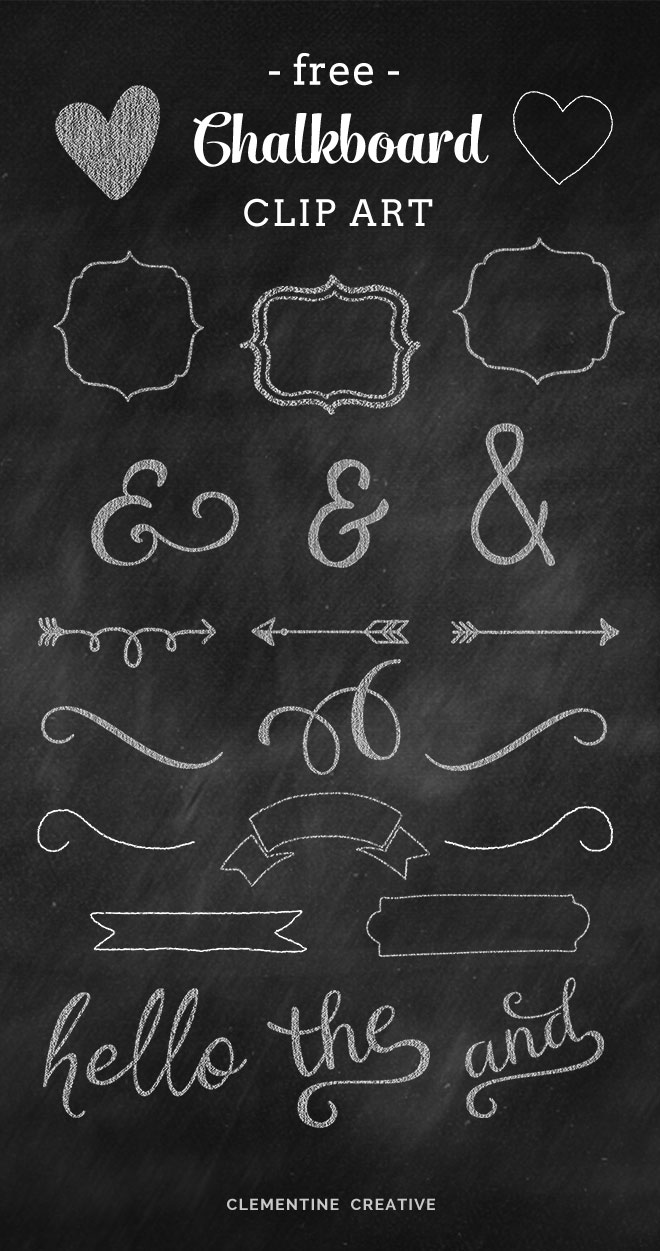 Free Chalkboard Banner Clip Art