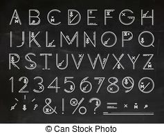 Free Clip Art Chalkboard Font