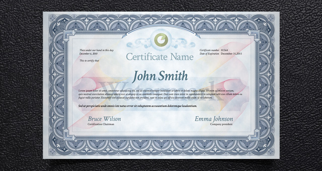 10 PSD Certificate Template Print Images