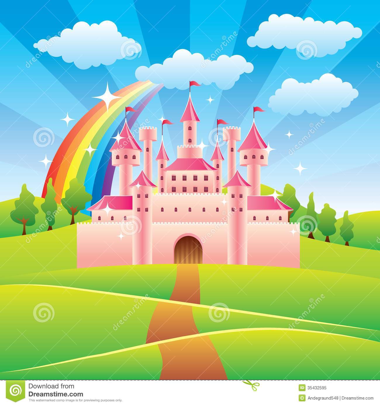 Free Fairy Tale Castle Cartoon