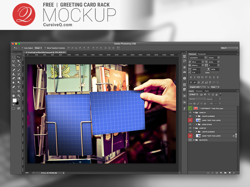 Free Greeting Card Mockup PSD Free Greeting Card Mockup PSD