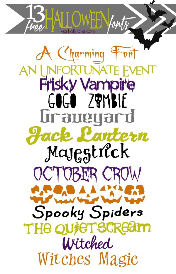 Free Halloween Fonts