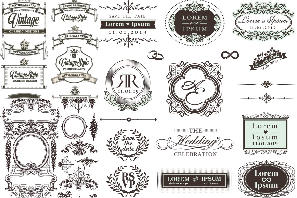 Free Ornate Vintage Frame Vector