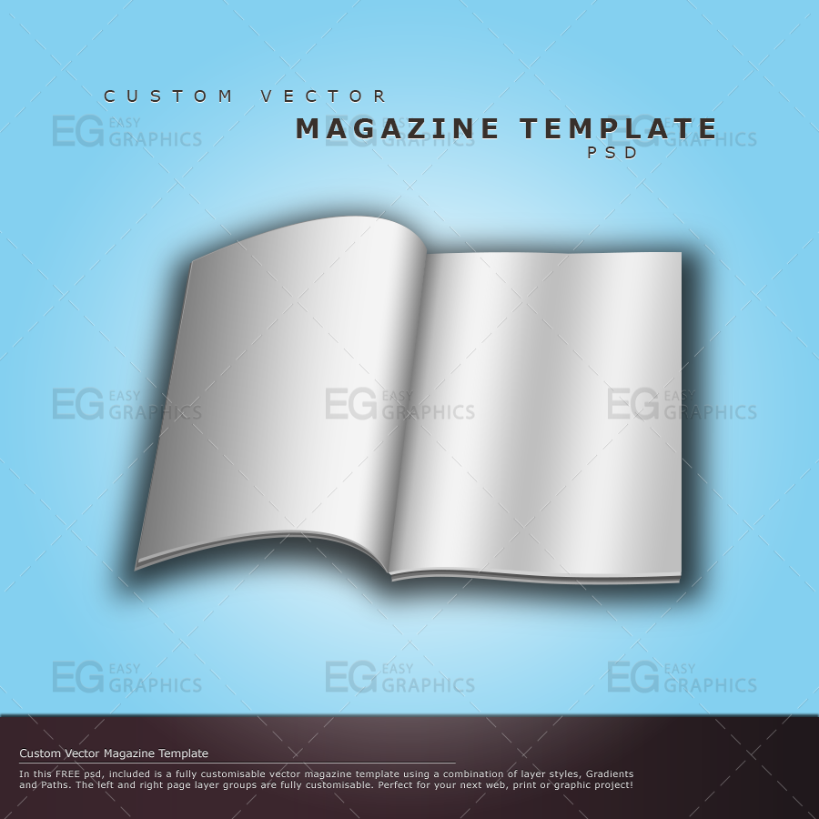 Free Psd Magazine Cover Template