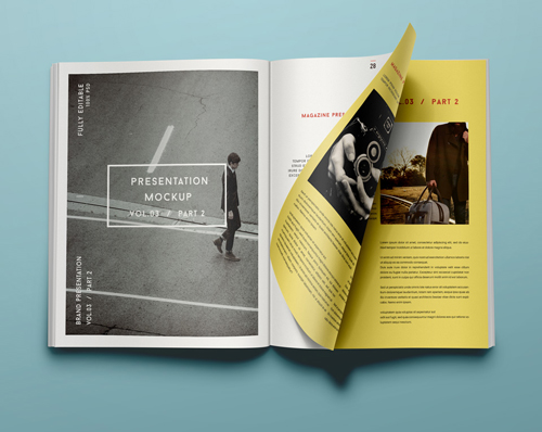 Free Psd Magazine Mockup Template Free Psd Magazine Mockup Template