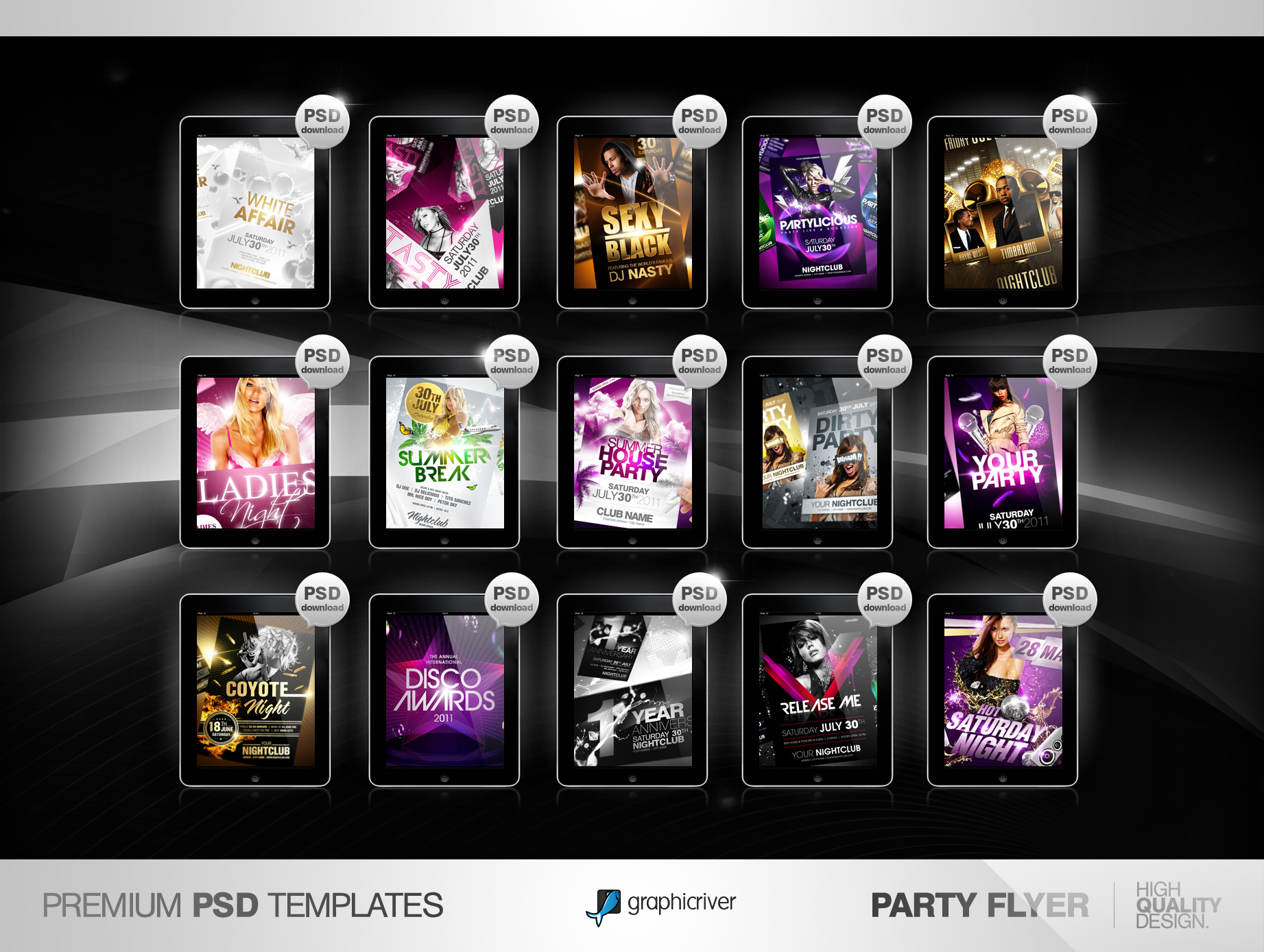 Free Psd Party Flyer Template