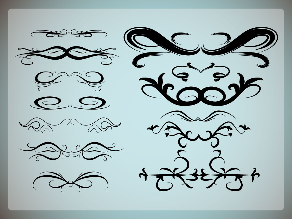 16 Moon Vector Scroll Designs Images