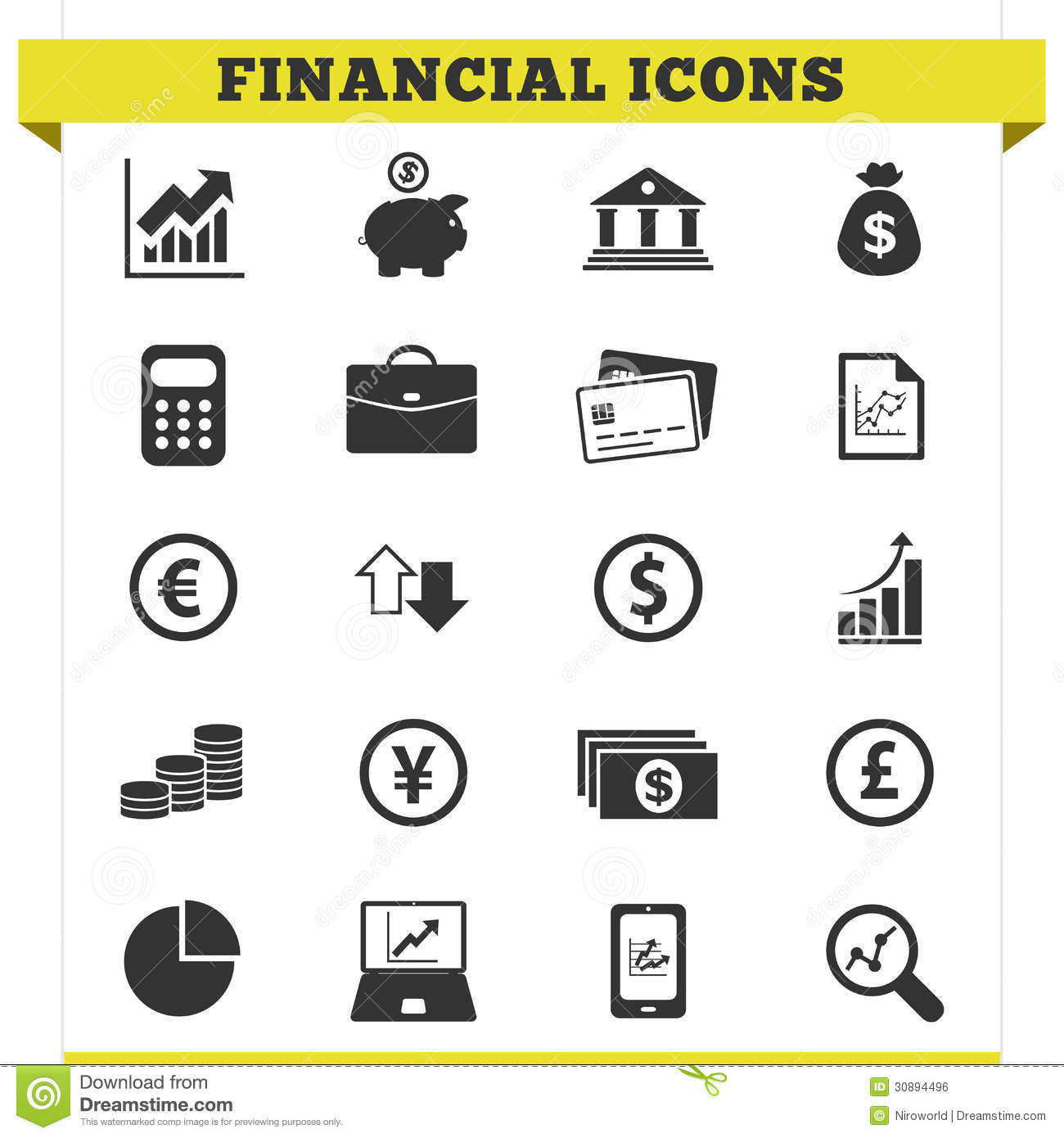 Free Vector Financial Icons