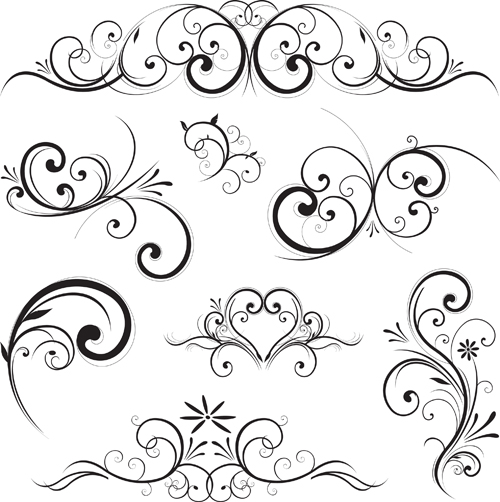 Free Vector Scroll Swirl Design