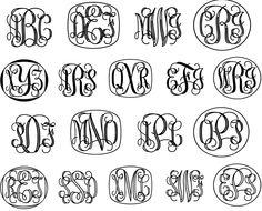 Free Vine Monogram Font Free Vine Monogram Font