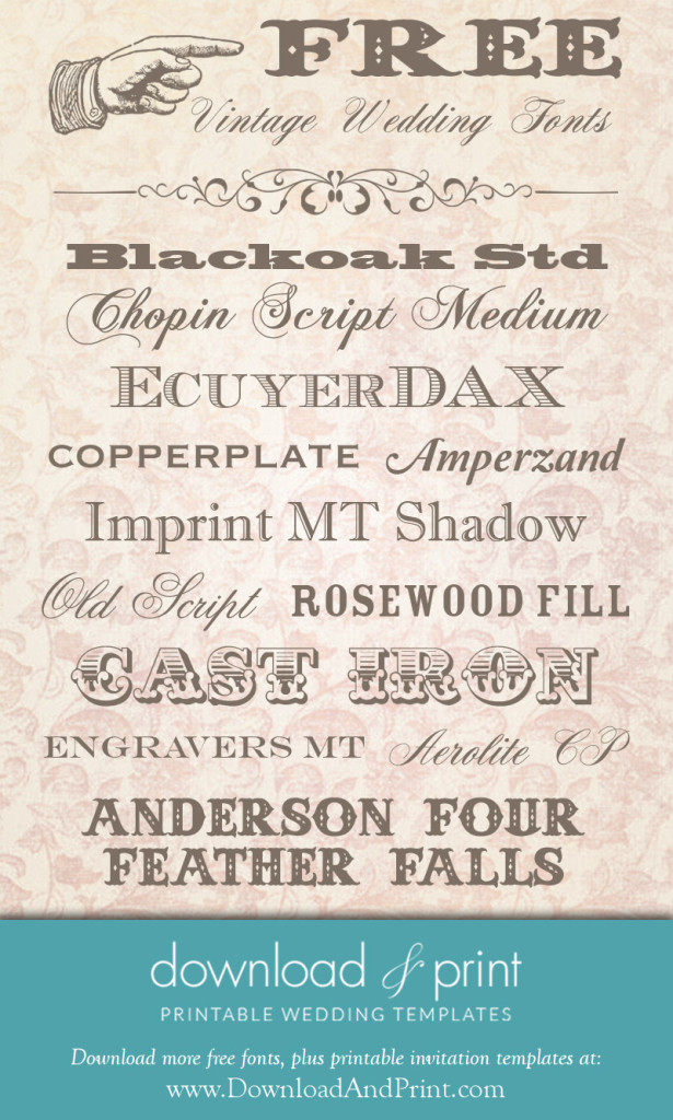 8 Free Vintage Fonts Images