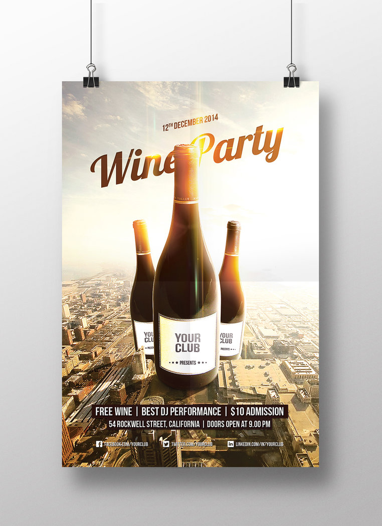 Free Wine Flyer Templates Free Wine Flyer Templates
