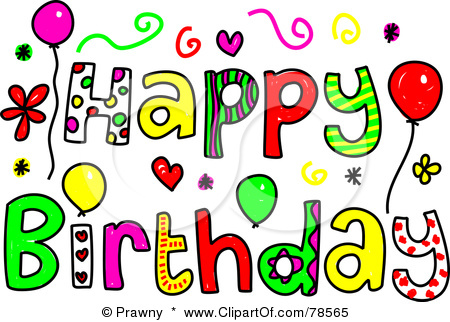 Free Word Clip Art Happy Birthday Images