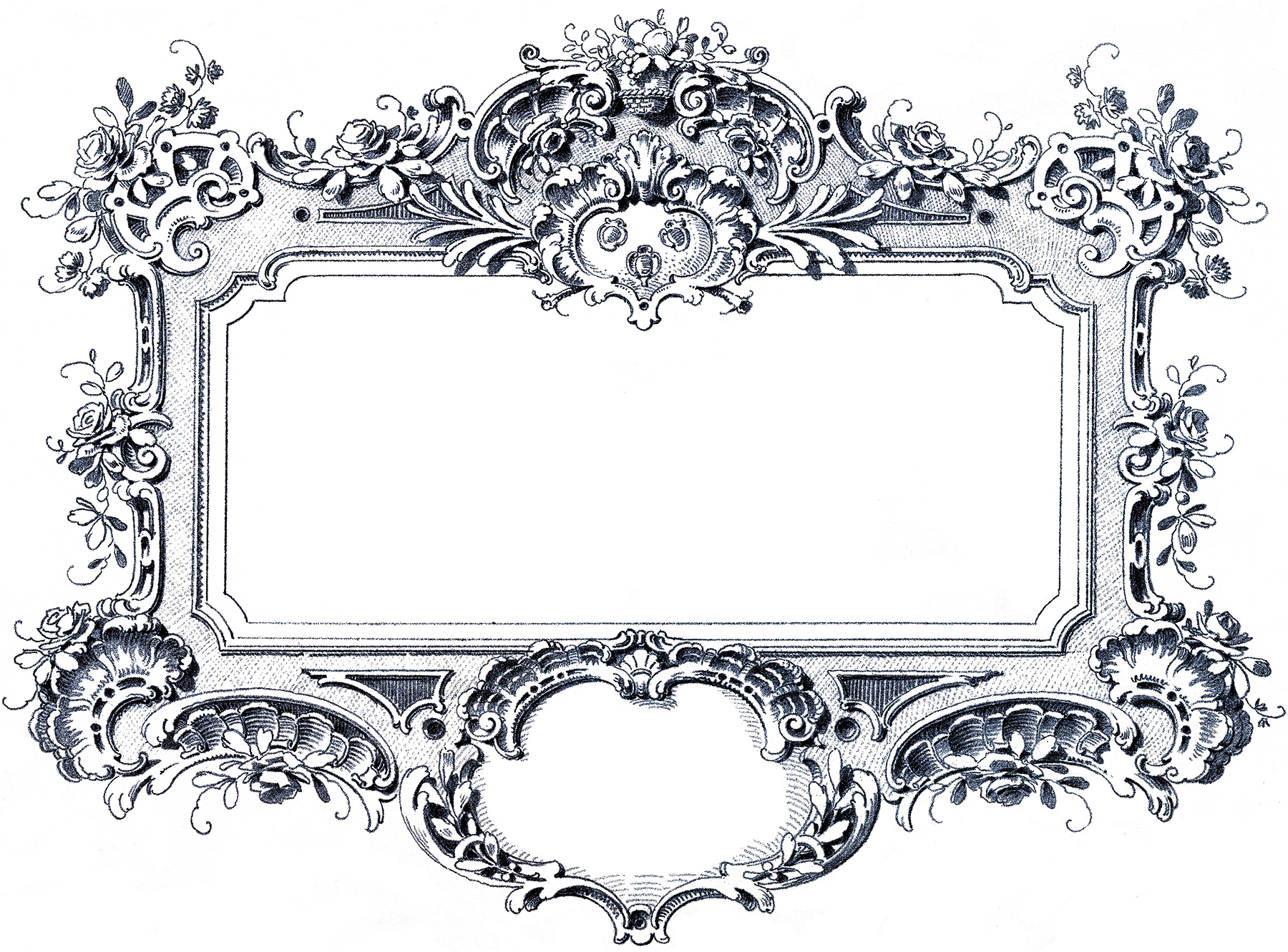 15 Text Frame Baroque Design Images