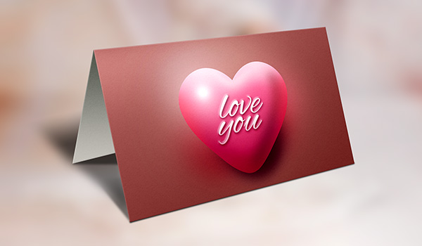 Greeting Card Mockup Template