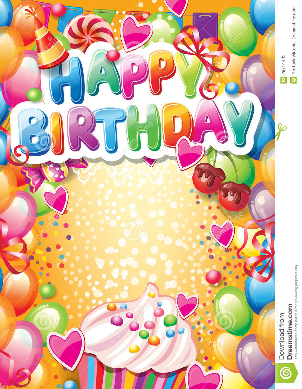 Happy Birthday Card Template Free