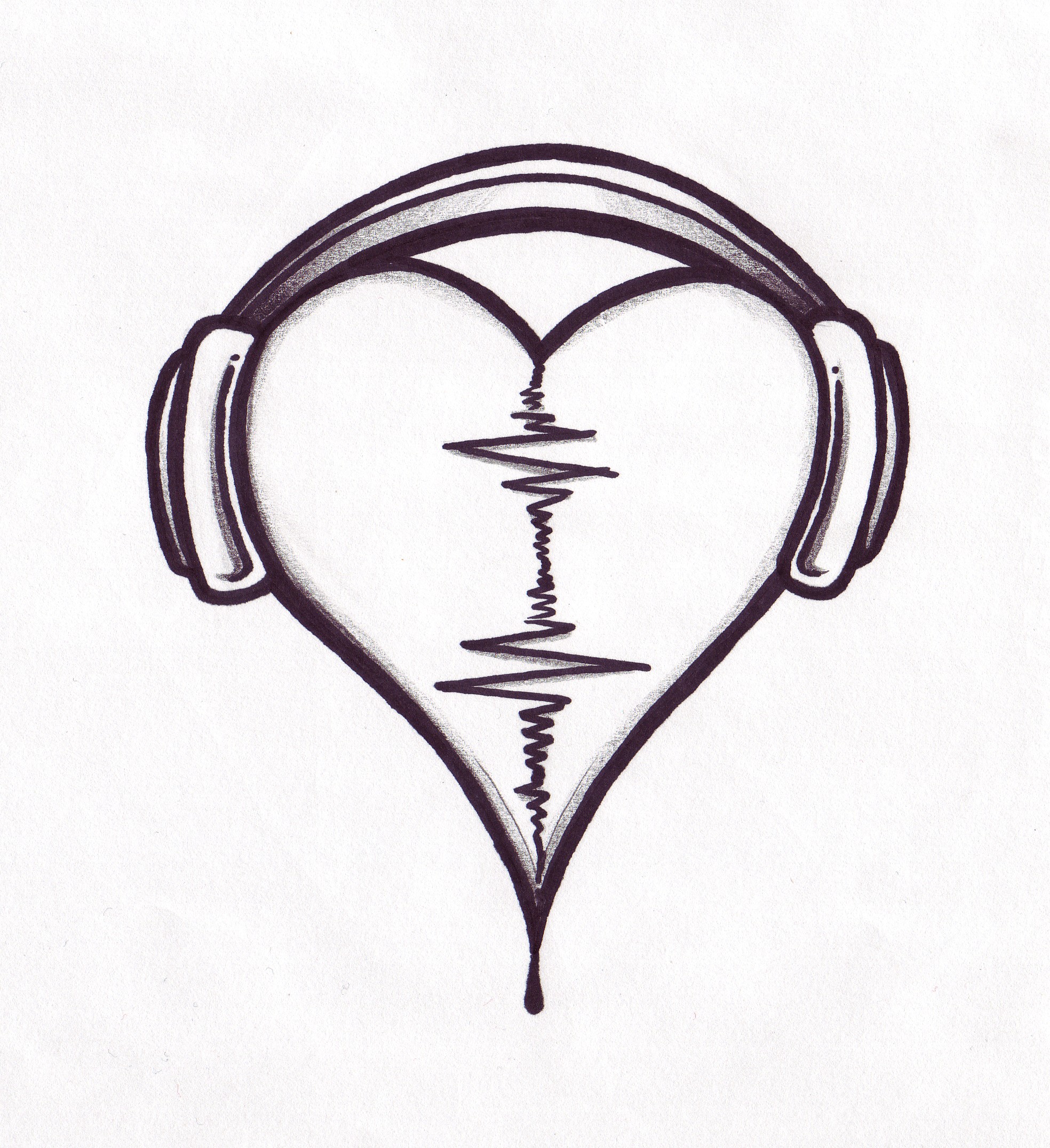 19 Heart Designs Cool Music Images