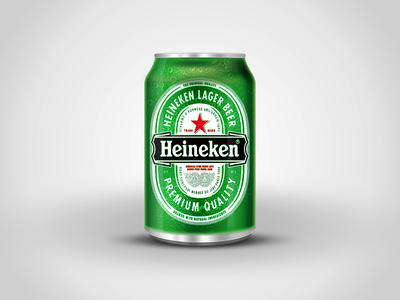 Heineken Beer Bottle PSD
