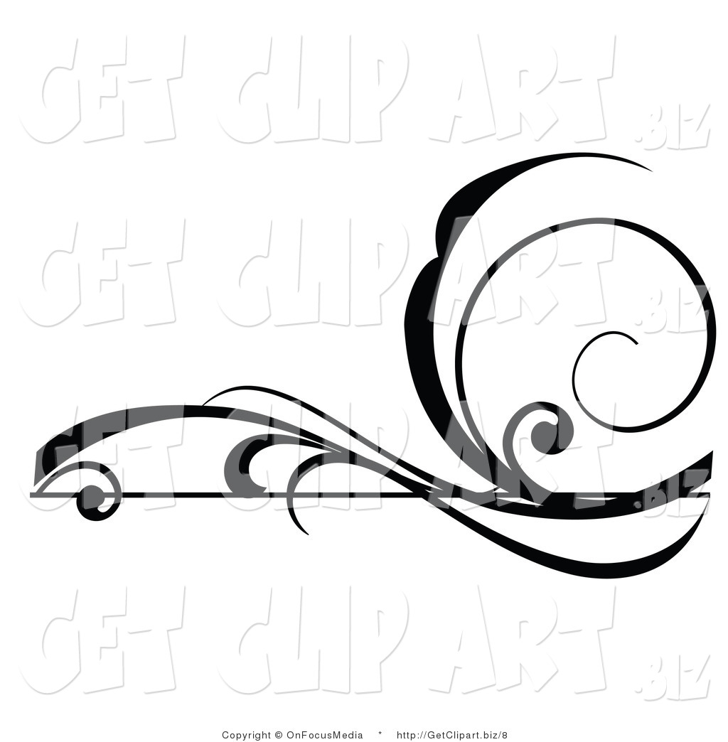 Horizontal Scroll Design Clip Art Free