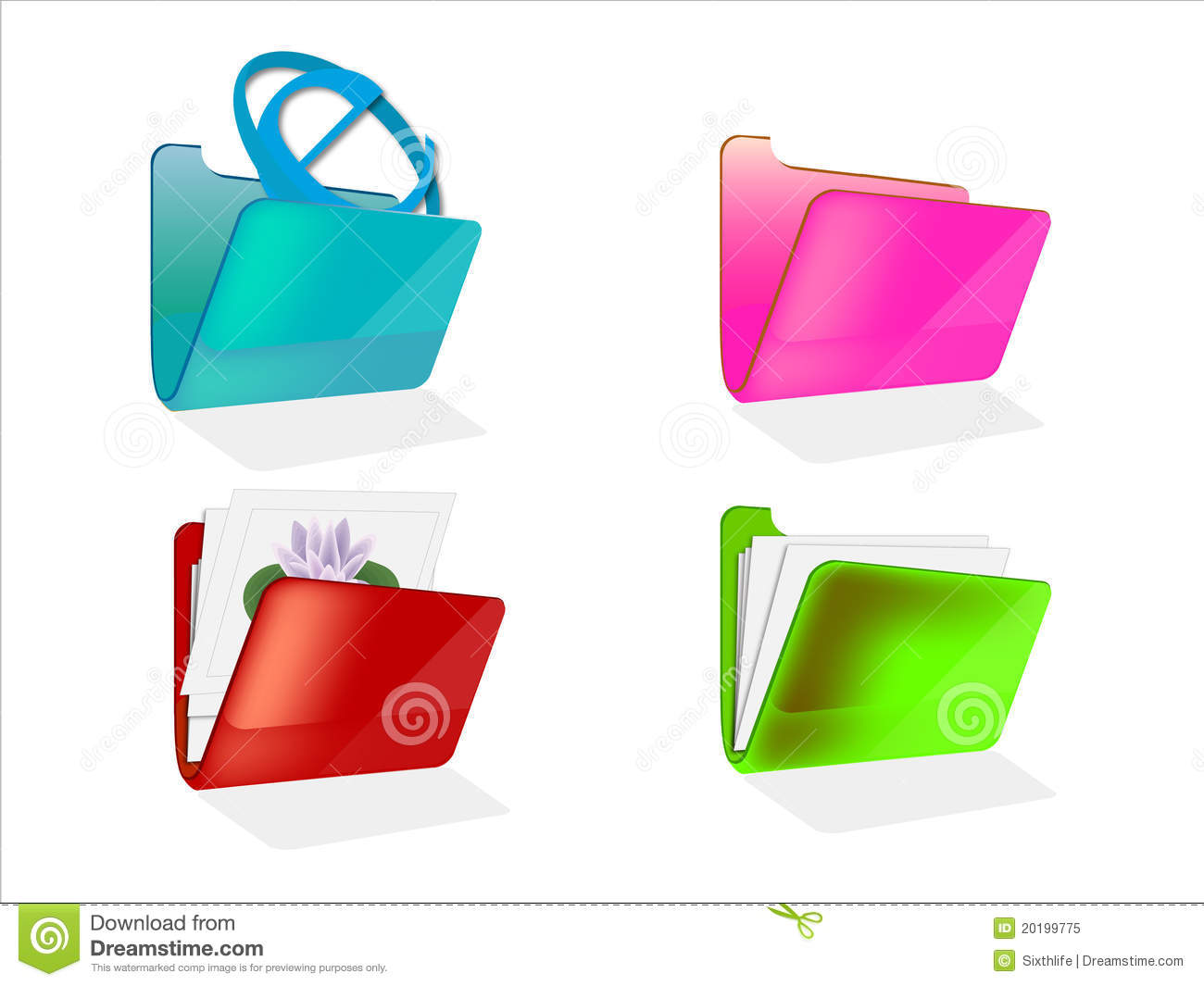 Icon Folder with Papers Icon Folder with Papers