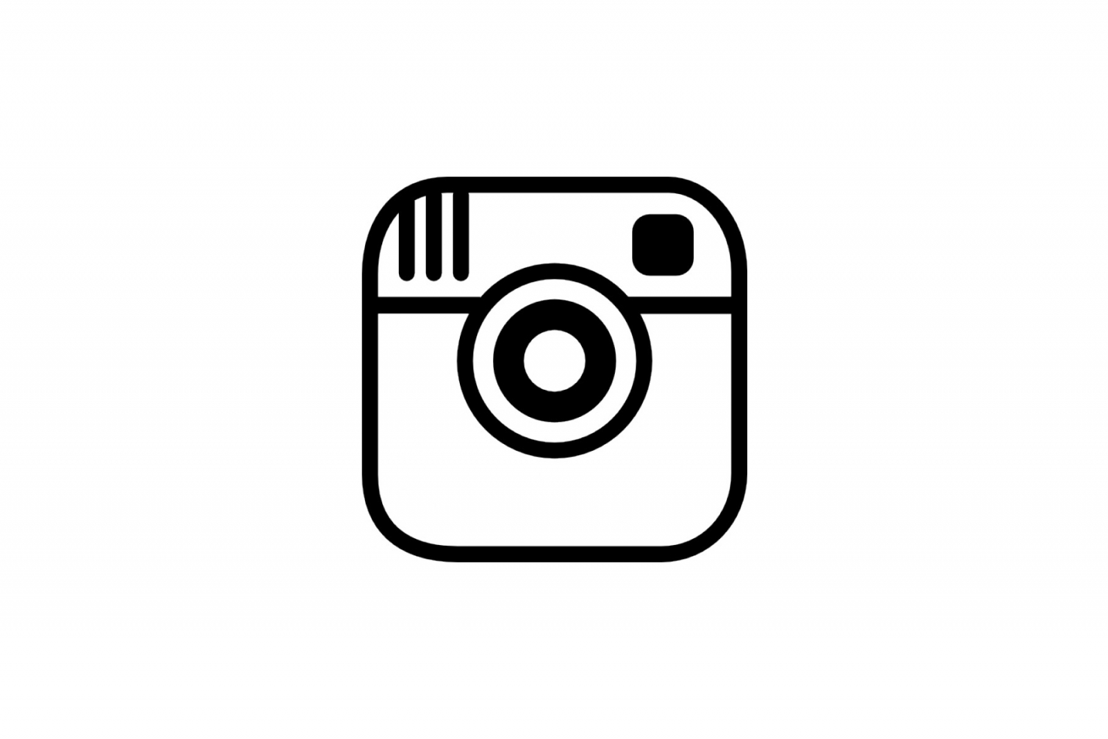 Instagram Logo Black White