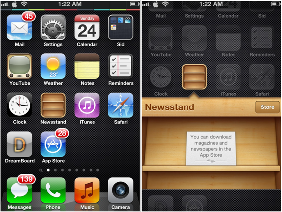 iPhone Newsstand App