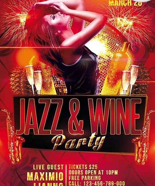 Jazz Party Flyer Templates Free