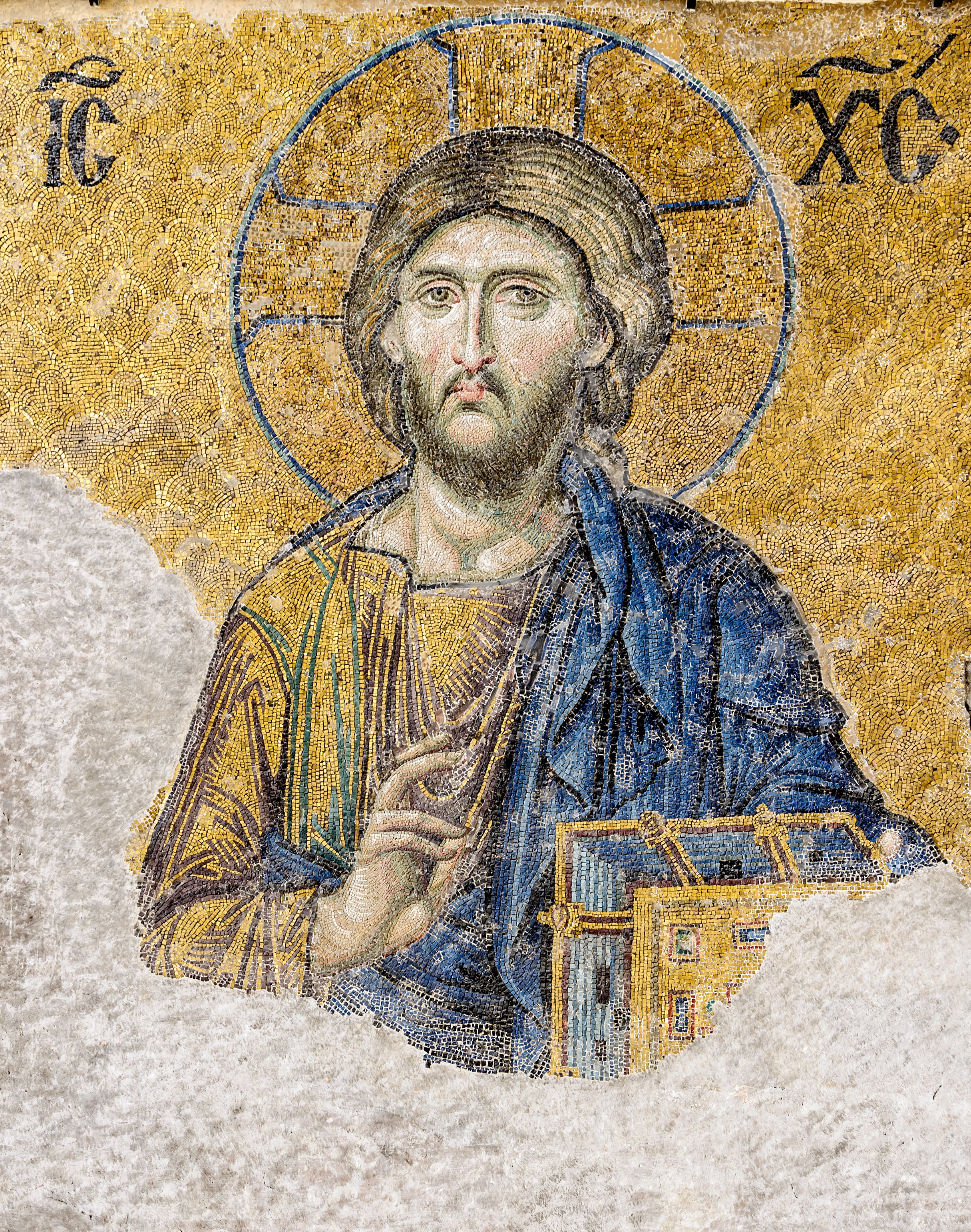 Jesus Byzantine Mosaic Art