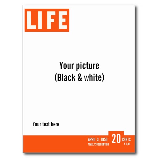 Life Magazine Cover Template