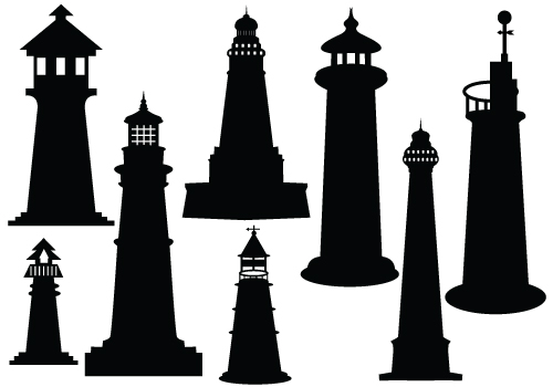 Lighthouse Silhouette Clip Art