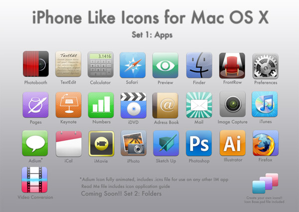 Mac OS X Icons Download