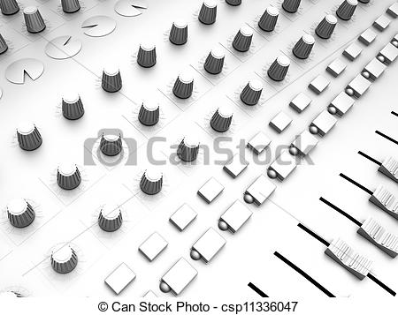 Mixing Board Clip Art