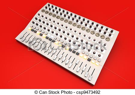 Mixing Board Clip Art