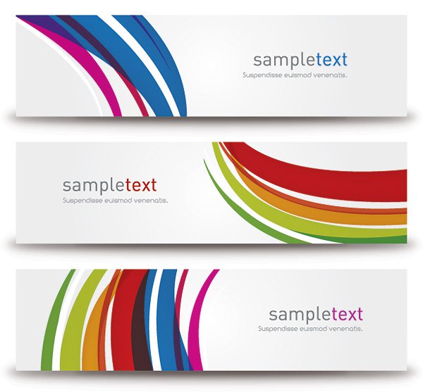 Modern Banner Vector Graphics