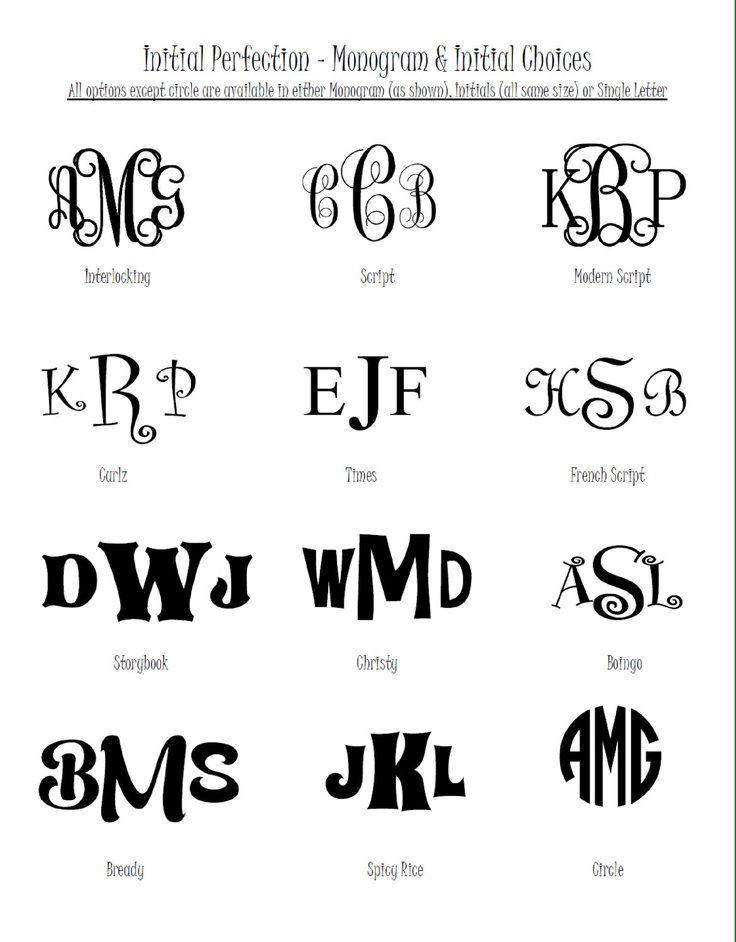 Monogram Fonts for Silhouette Cutter Monogram Fonts for Silhouette Cutter