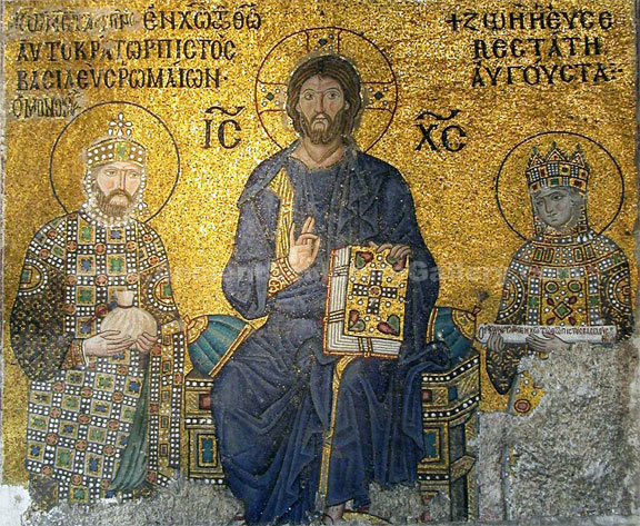 Mosaic Byzantine Icon Jesus Christ