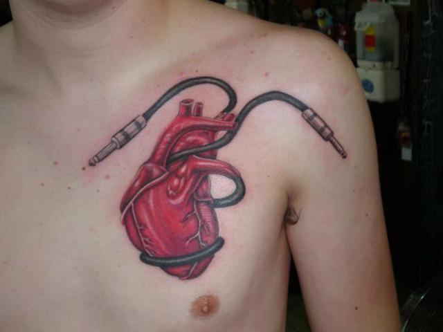 Music Heart Tattoo