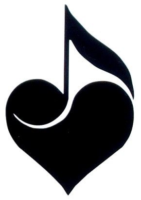 Music Notes with Hearts