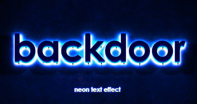 Neon Light Text Effect Photoshop